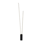 M7346 Vertical 2 Light Floor Lamp 44W LED Dimmable Black