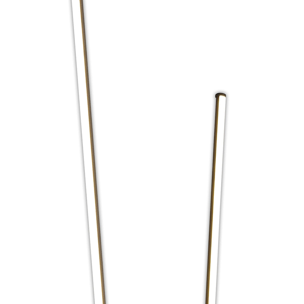 M7346 Vertical 2 Light Floor Lamp 44W LED Dimmable Black