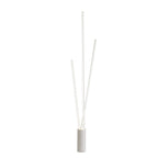 M7347 Vertical 3 Light Floor Lamp 60W LED Dimmable White