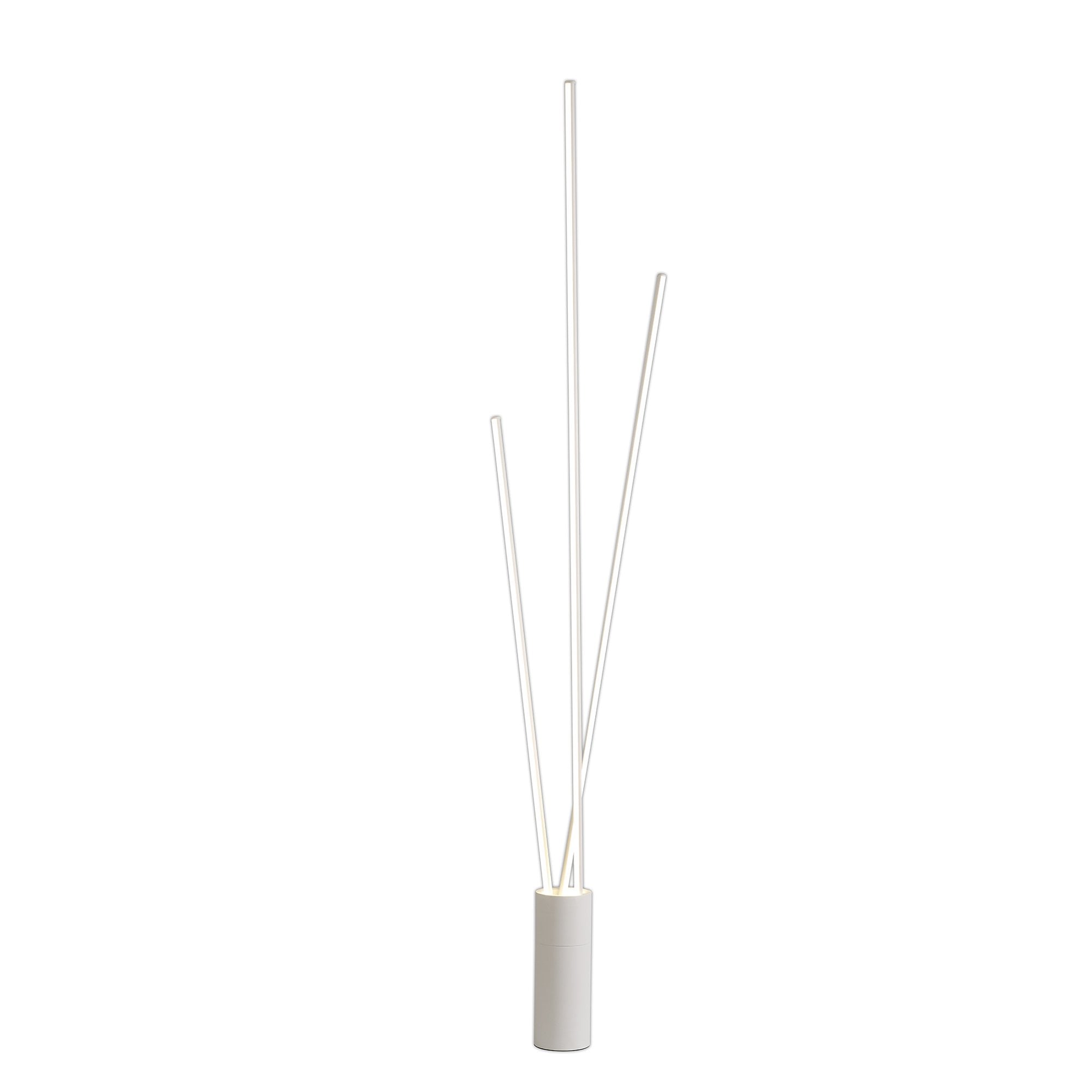 M7347 Vertical 3 Light Floor Lamp 60W LED Dimmable White