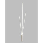 M7347 Vertical 3 Light Floor Lamp 60W LED Dimmable White