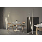 M7347 Vertical 3 Light Floor Lamp 60W LED Dimmable White