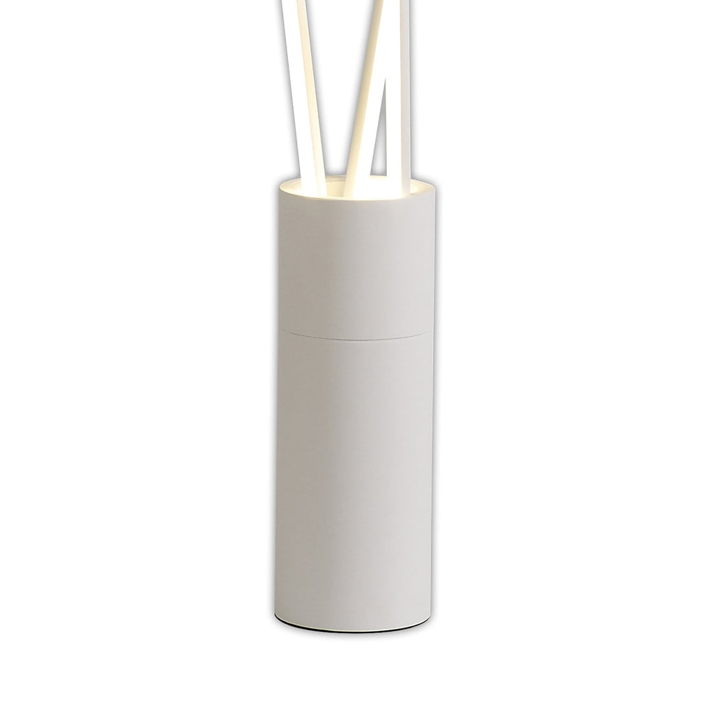 M7347 Vertical 3 Light Floor Lamp 60W LED Dimmable White