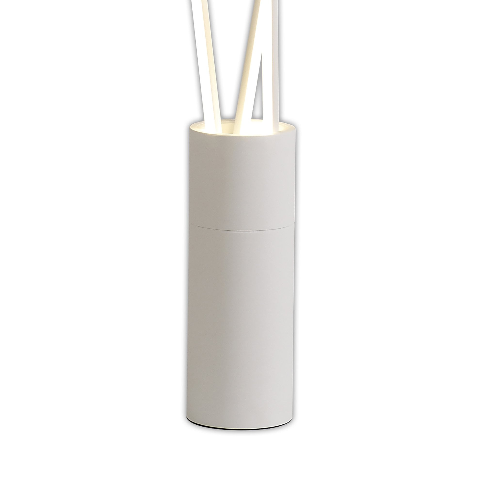 M7347 Vertical 3 Light Floor Lamp 60W LED Dimmable White