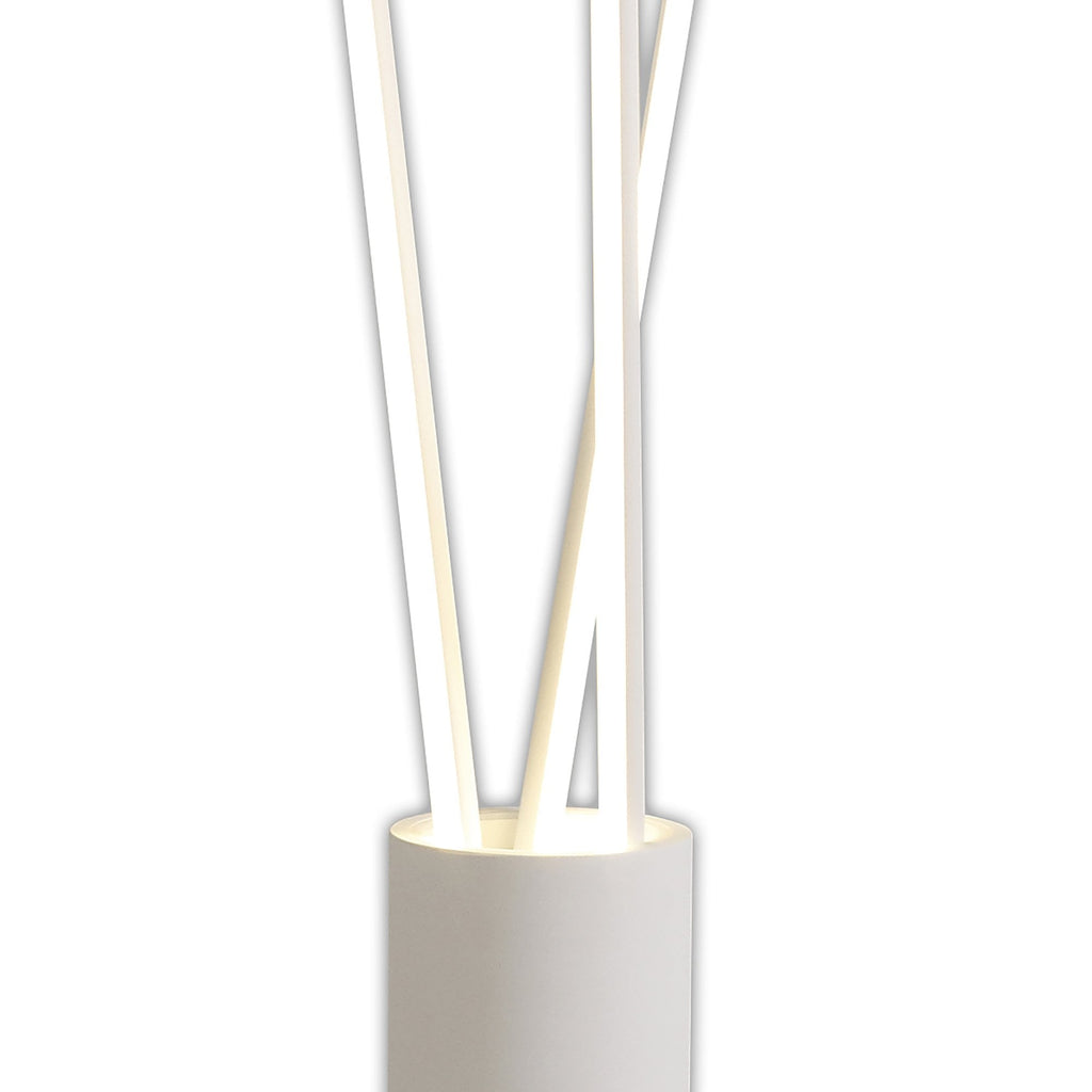 M7347 Vertical 3 Light Floor Lamp 60W LED Dimmable White