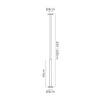 M7358 Vertical 1 Light Floor Lamp 36W LED Dimmable White