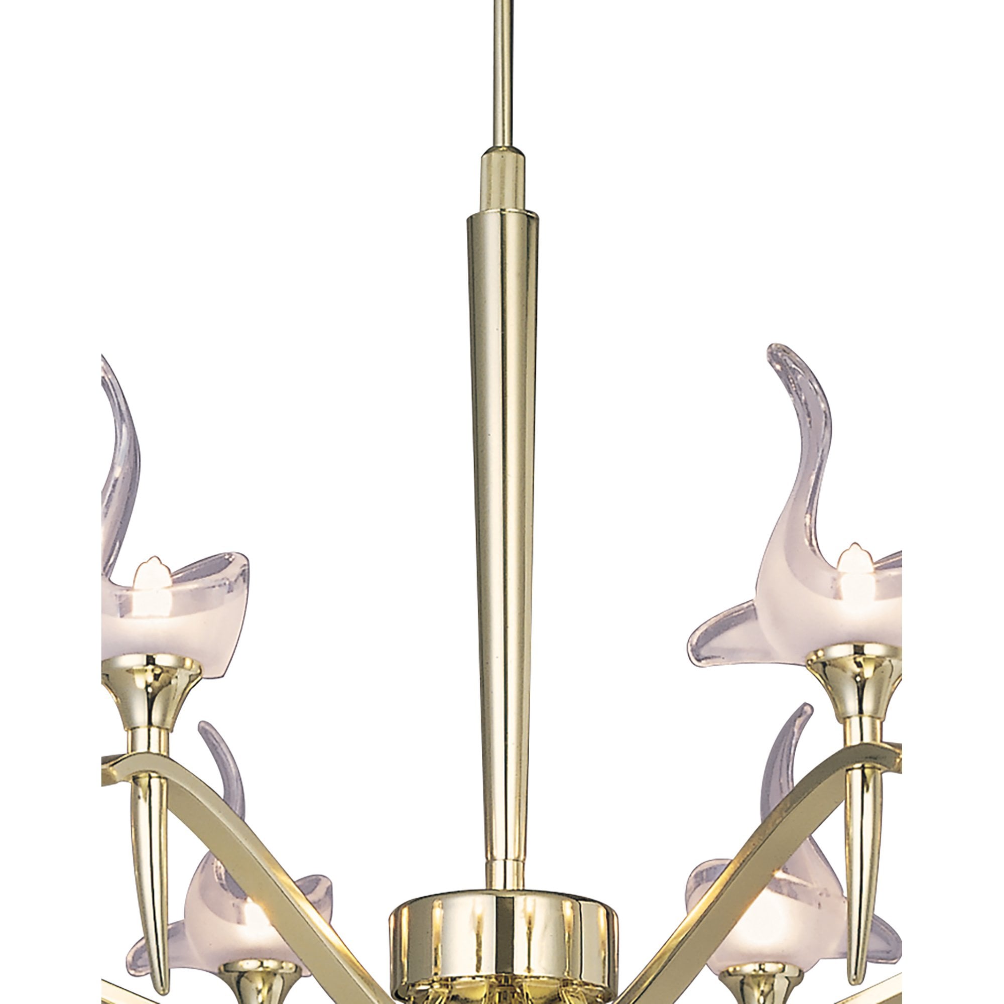 M0321PB Viena Telescopic Pendant Round 8 Light G9 Polished Brass