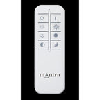 M5110 Virgin Flush 45cm Round 18W LED Remote Silver/Frosted Acrylic/Polished Chrome