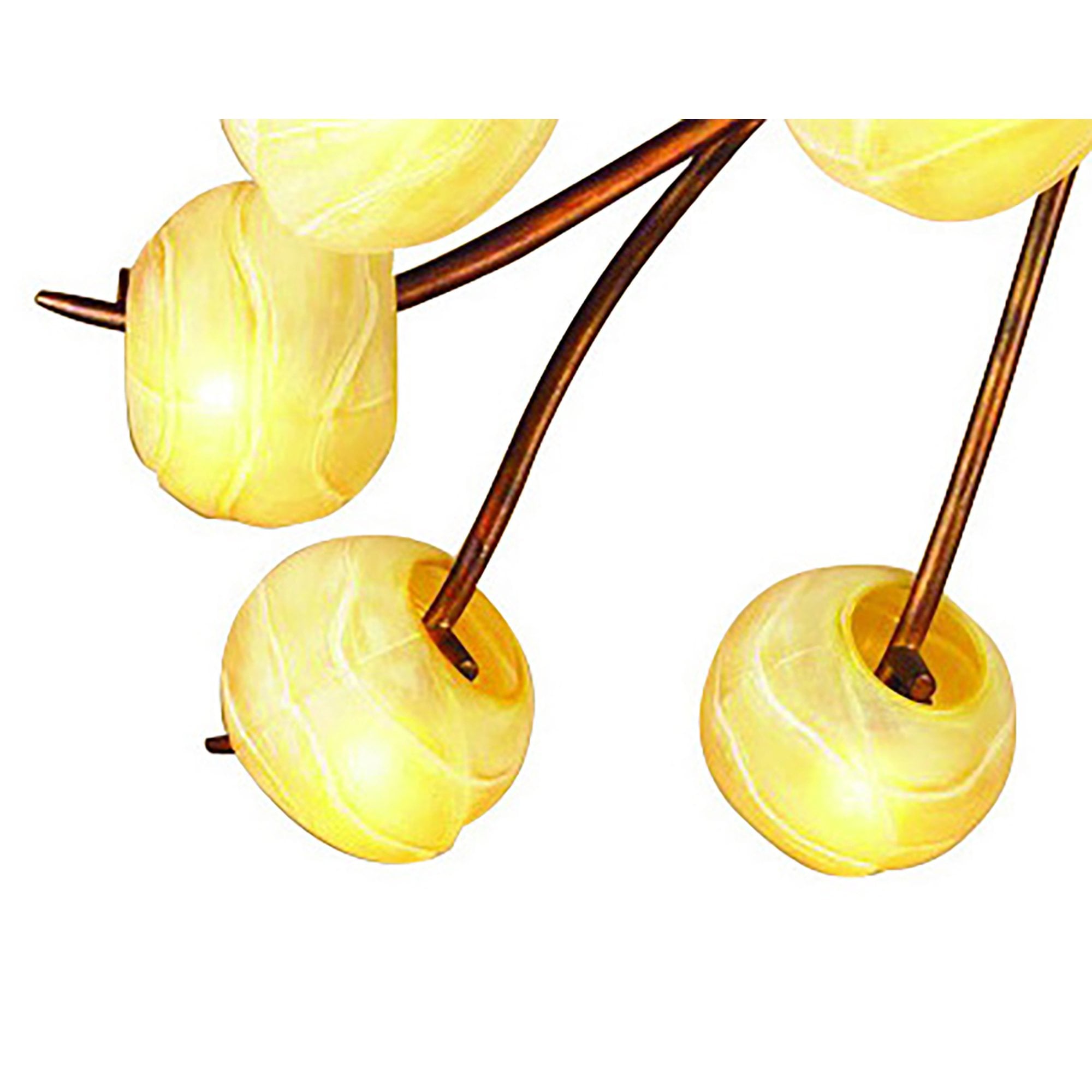 M38003 Wave Ceiling 5 Light G9 Rustic Gold