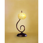 M38007 Wave Table Lamp 1 Light G9 Rustic Gold