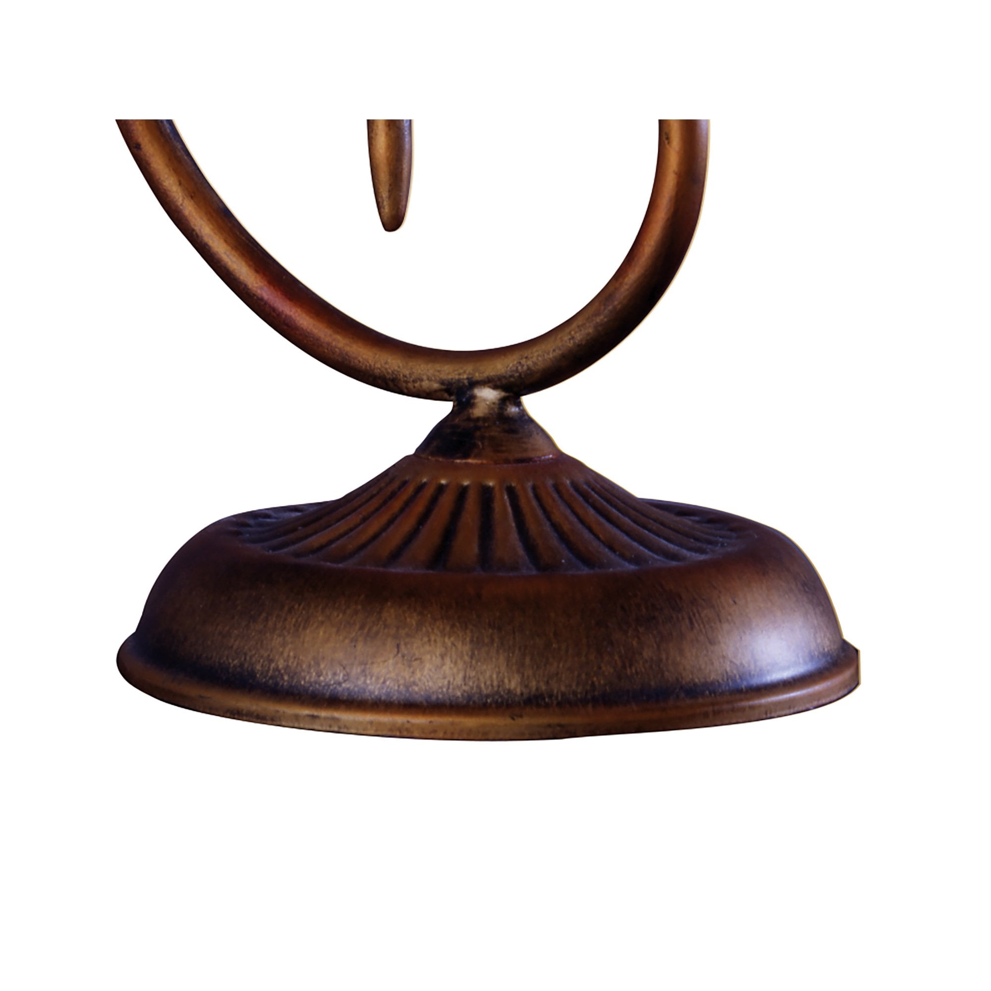 M38007 Wave Table Lamp 1 Light G9 Rustic Gold