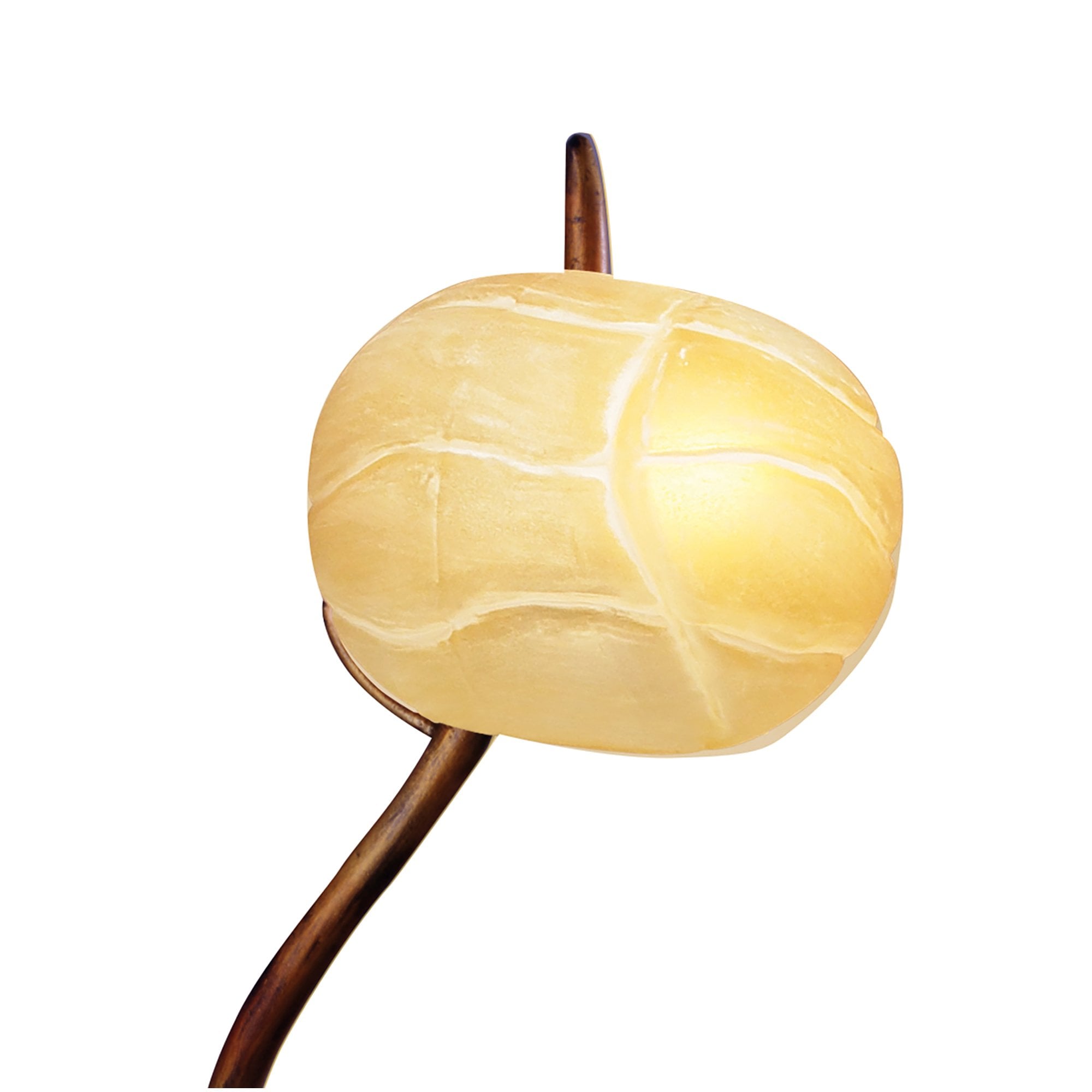 M38007 Wave Table Lamp 1 Light G9 Rustic Gold