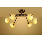 M38002 Wave Ceiling 6 Light G9 Rustic Gold