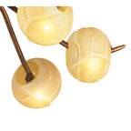 M38002 Wave Ceiling 6 Light G9 Rustic Gold