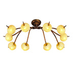 M38001 Wave Ceiling 10 Light G9 Rustic Gold