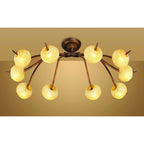M38001 Wave Ceiling 10 Light G9 Rustic Gold