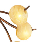 M38001 Wave Ceiling 10 Light G9 Rustic Gold