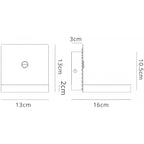 M6755 Zanzibar Backlight Wall Lamp Switched Mobile Phone Induction Charger 3W LED Sand Black