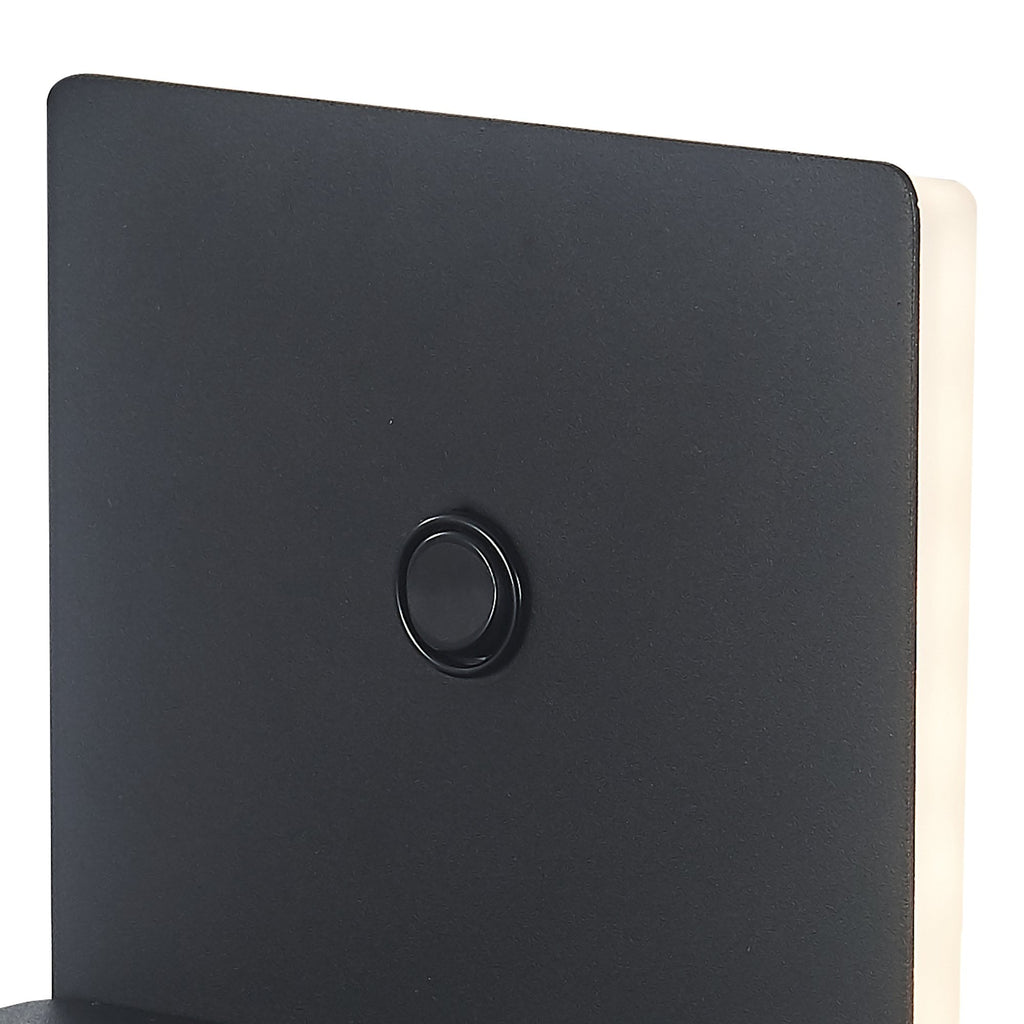 M6755 Zanzibar Backlight Wall Lamp Switched Mobile Phone Induction Charger 3W LED Sand Black