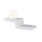 M6751 Zanzibar Wall Lamp Switched Globe Mobile Phone Induction Charger 6W LED Sand White