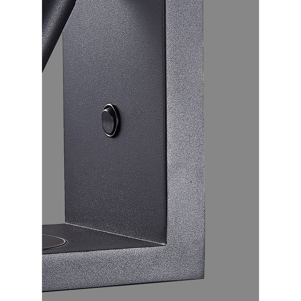 M6752 Zanzibar Reader Wall Lamp Switched Mobile Phone Induction Charger 3W LED Sand Black