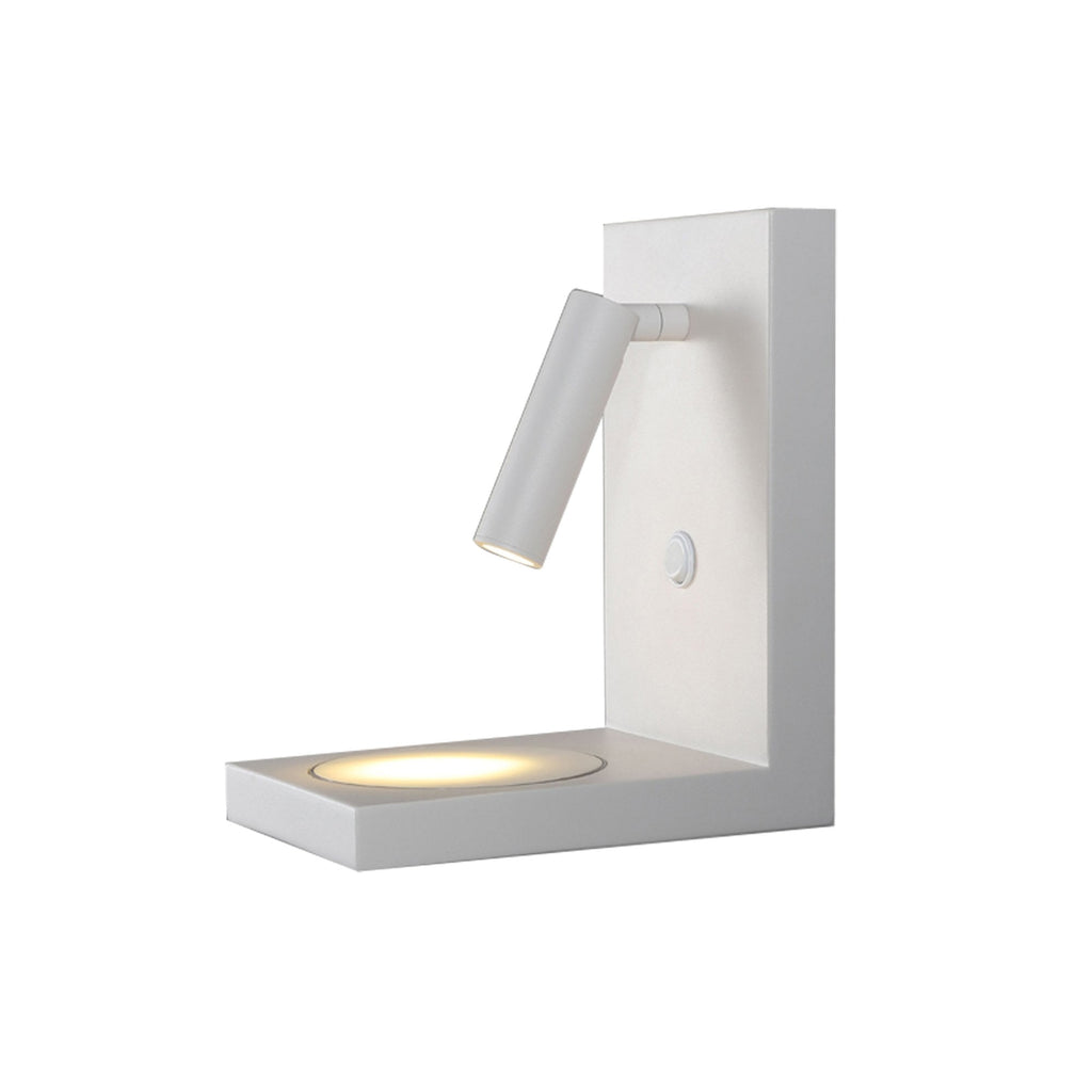 M6750 Zanzibar Reader Wall Lamp Switched Mobile Phone Induction Charger 3W LED Sand White