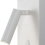 M6750 Zanzibar Reader Wall Lamp Switched Mobile Phone Induction Charger 3W LED Sand White