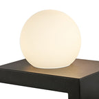 M6753 Zanzibar Wall Lamp Switched Globe Mobile Phone Induction Charger 6W LED Sand Black