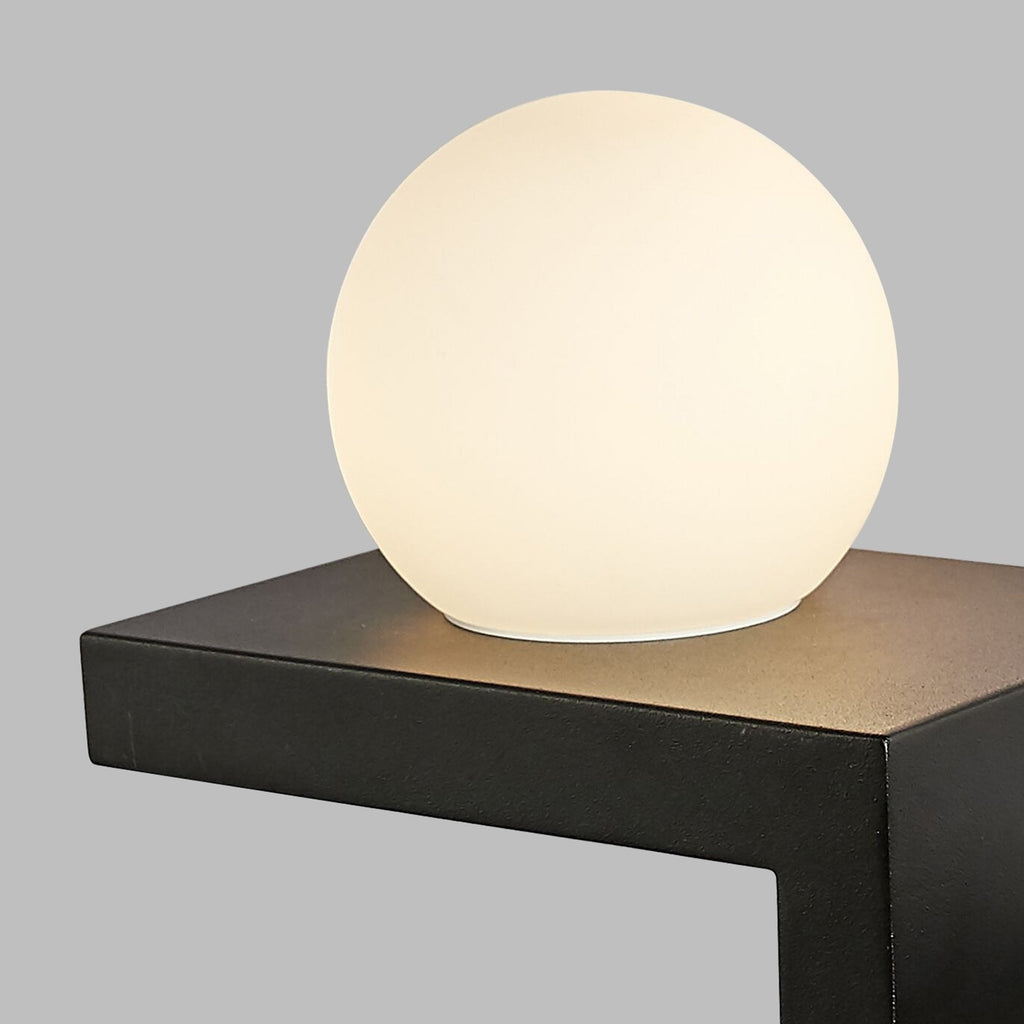 M6753 Zanzibar Wall Lamp Switched Globe Mobile Phone Induction Charger 6W LED Sand Black