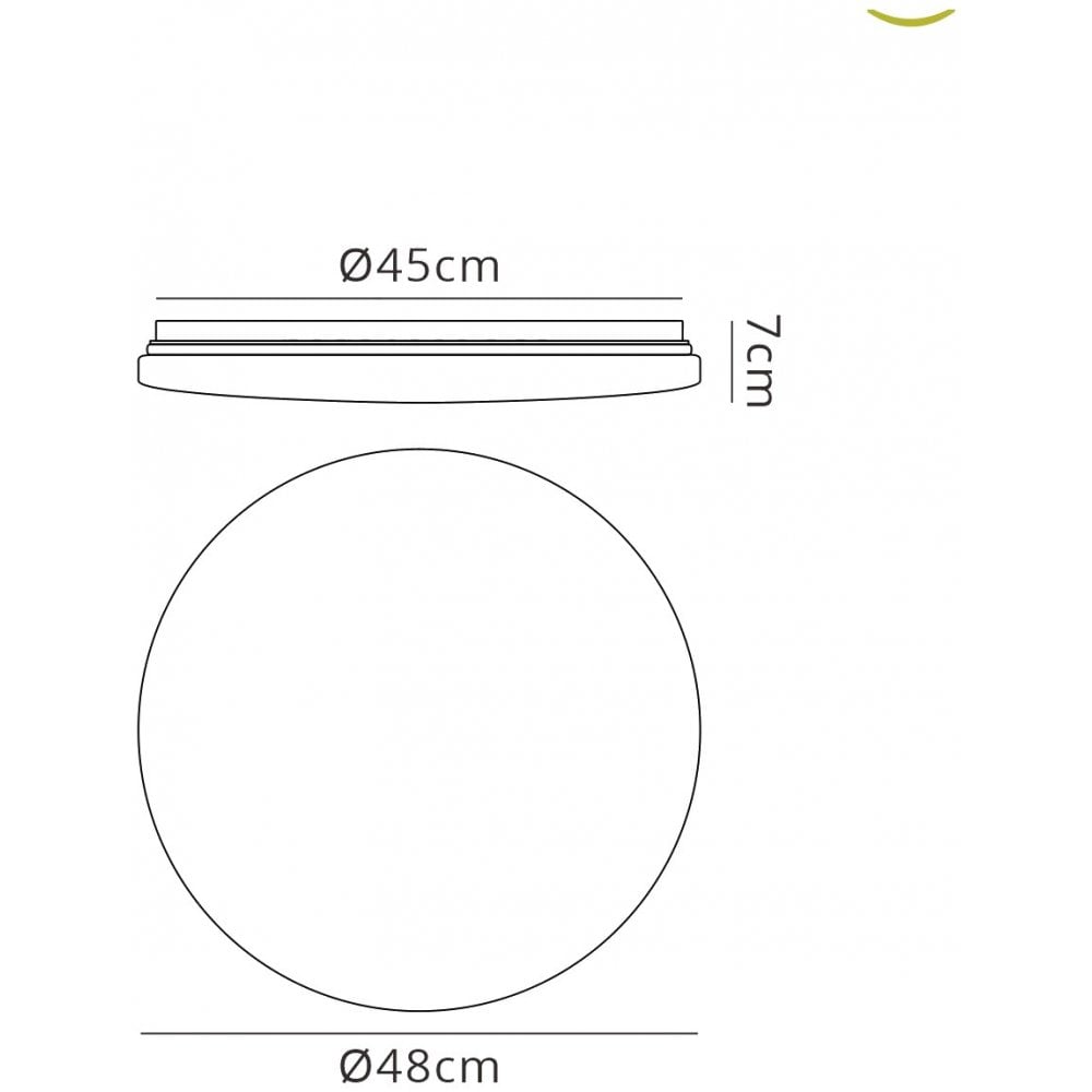 M5946 Zero Smart Ceiling 80W LED Remote Control White