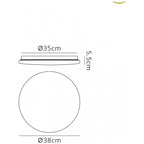 M5947 Zero Smart Ceiling 56W LED Remote Control White
