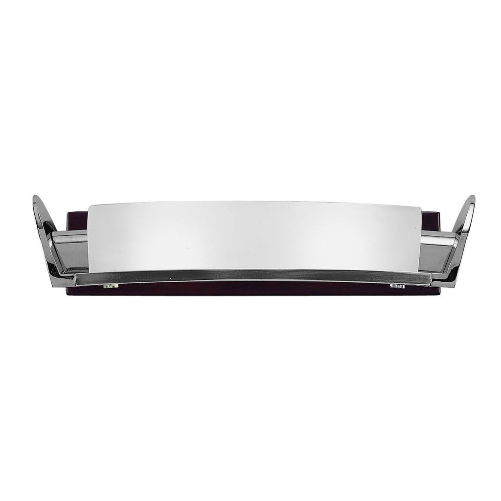 M0104 Zira Wall Lamp 2 Light G9 Polished Chrome/Frosted White Glass/Wenge