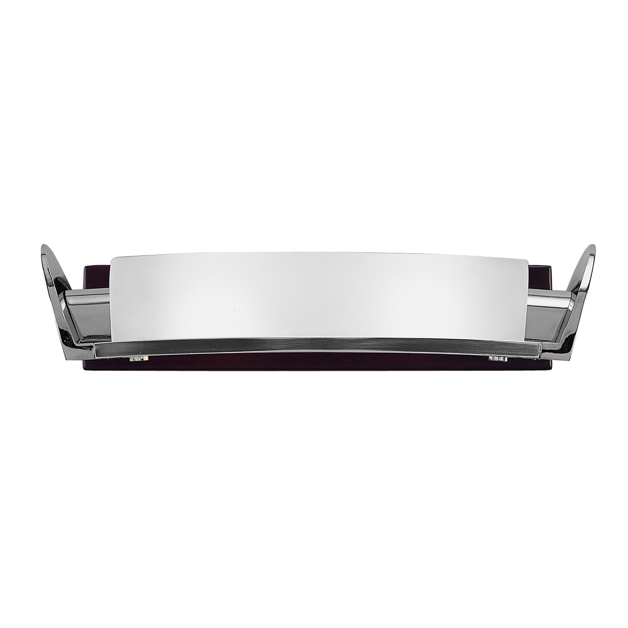 M0104 Zira Wall Lamp 2 Light G9 Polished Chrome/Frosted White Glass/Wenge