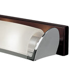 M0104 Zira Wall Lamp 2 Light G9 Polished Chrome/Frosted White Glass/Wenge