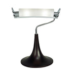 M0103 Zira Table Lamp 2 Light G9 Polished Chrome/Frosted White Glass/Wenge