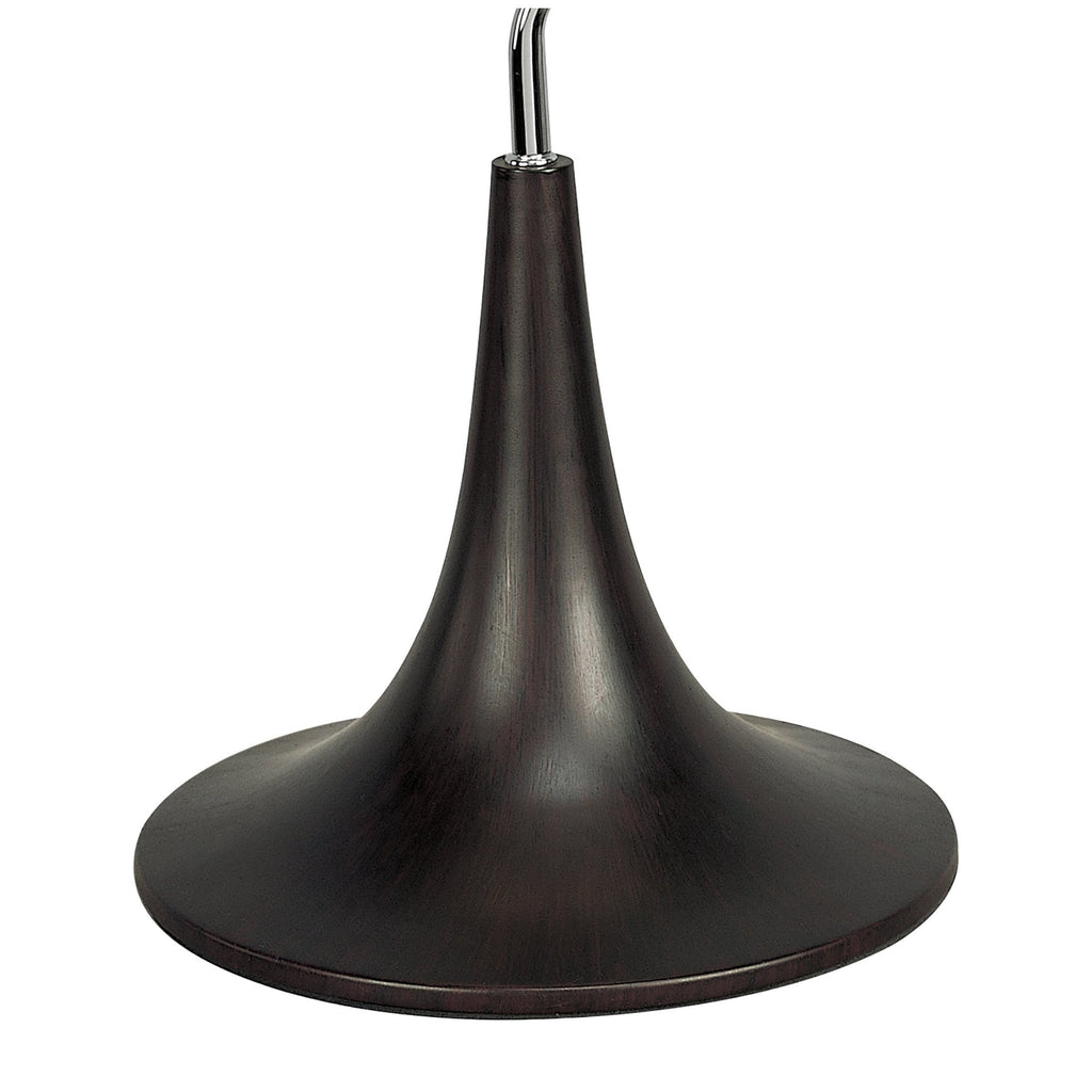 M0103 Zira Table Lamp 2 Light G9 Polished Chrome/Frosted White Glass/Wenge