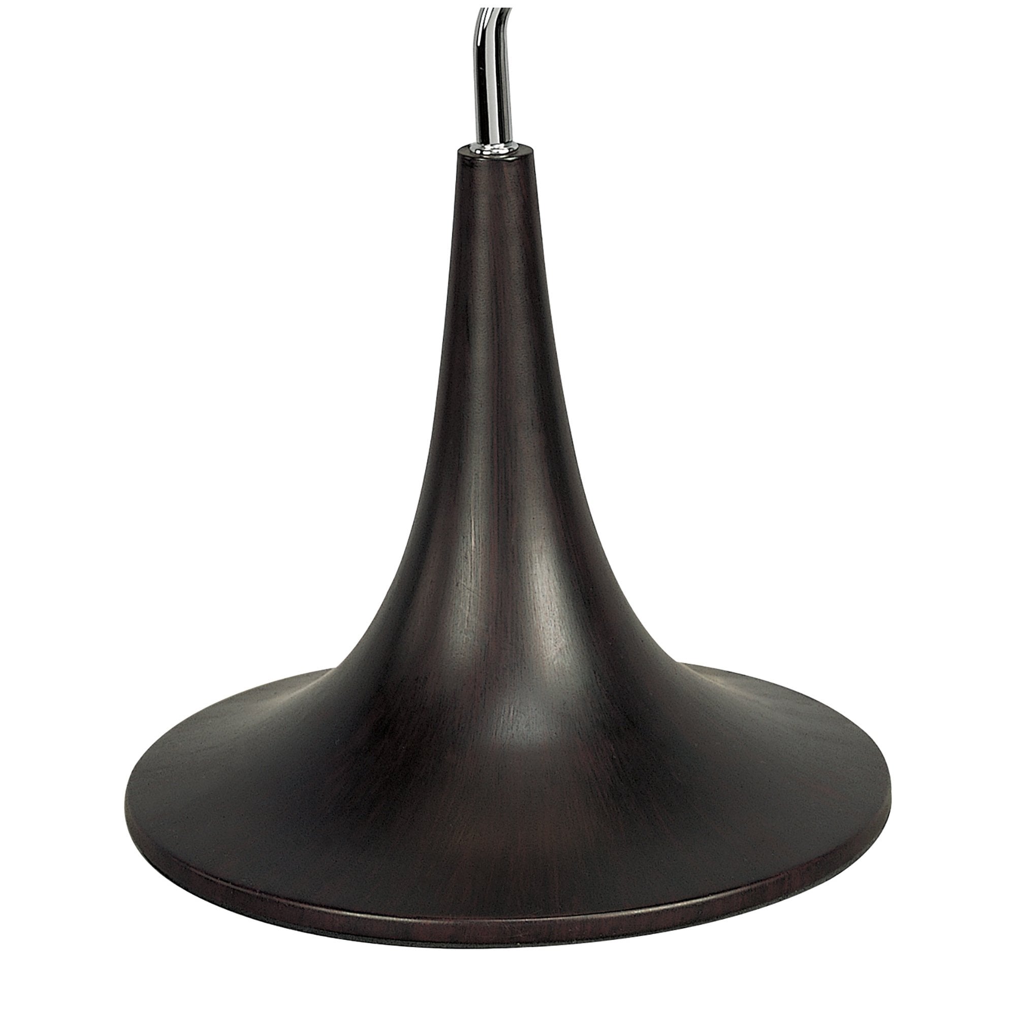 M0103 Zira Table Lamp 2 Light G9 Polished Chrome/Frosted White Glass/Wenge