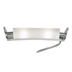 M0103 Zira Table Lamp 2 Light G9 Polished Chrome/Frosted White Glass/Wenge