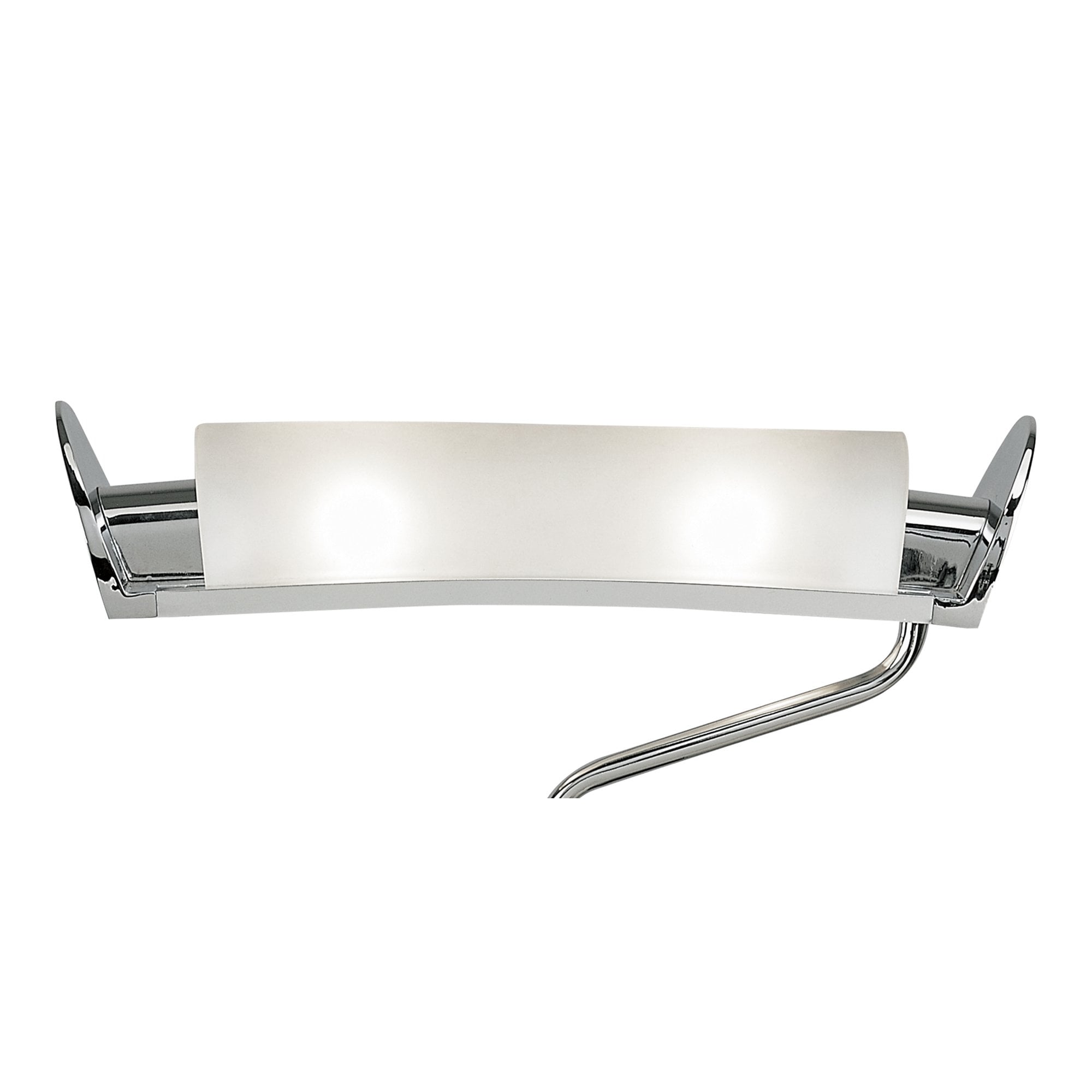 M0103 Zira Table Lamp 2 Light G9 Polished Chrome/Frosted White Glass/Wenge