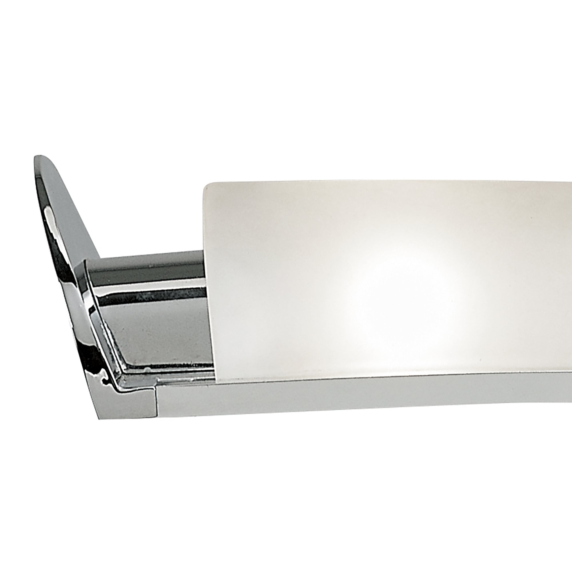 M0103 Zira Table Lamp 2 Light G9 Polished Chrome/Frosted White Glass/Wenge