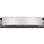 M0104/S Zira Wall Lamp Switched 2 Light G9 Polished Chrome/Frosted White Glass/Wenge