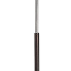M0105 Zira Floor Lamp 2 Light G9 Polished Chrome/Frosted White Glass/Wenge