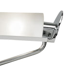 M0105 Zira Floor Lamp 2 Light G9 Polished Chrome/Frosted White Glass/Wenge