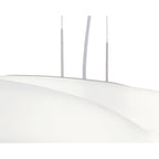 M1890 Ufo Outdoor Rectangular Pendant 6 Light E27 Matt White/Opal White