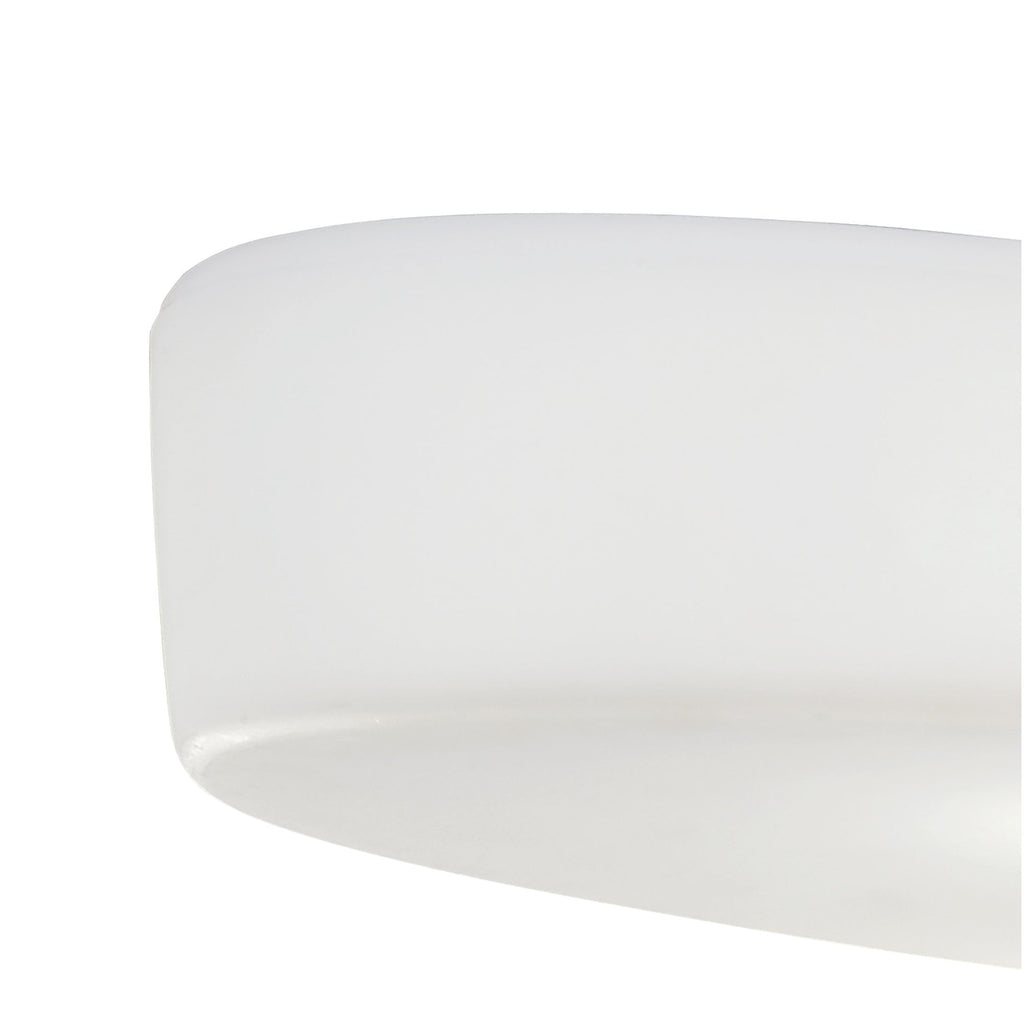 M1890 Ufo Outdoor Rectangular Pendant 6 Light E27 Matt White/Opal White