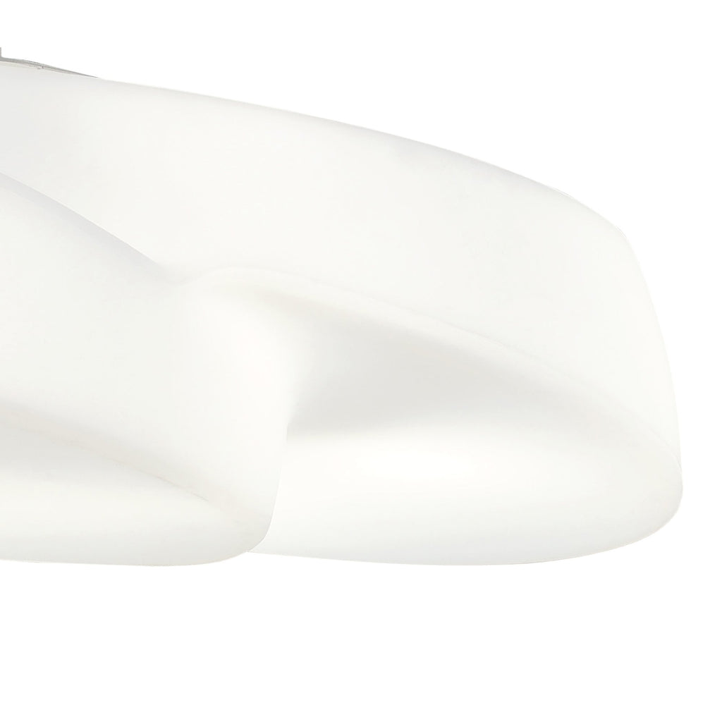 M1890 Ufo Outdoor Rectangular Pendant 6 Light E27 Matt White/Opal White