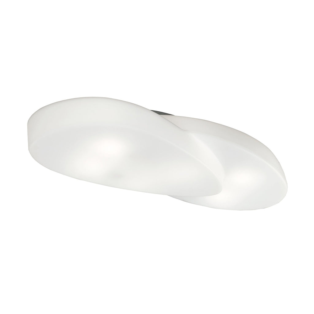 M1892 Ufo Ceiling 6 Light E27 Outdoor Matt White/Opal White