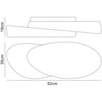 M1892 Ufo Ceiling 6 Light E27 Outdoor Matt White/Opal White