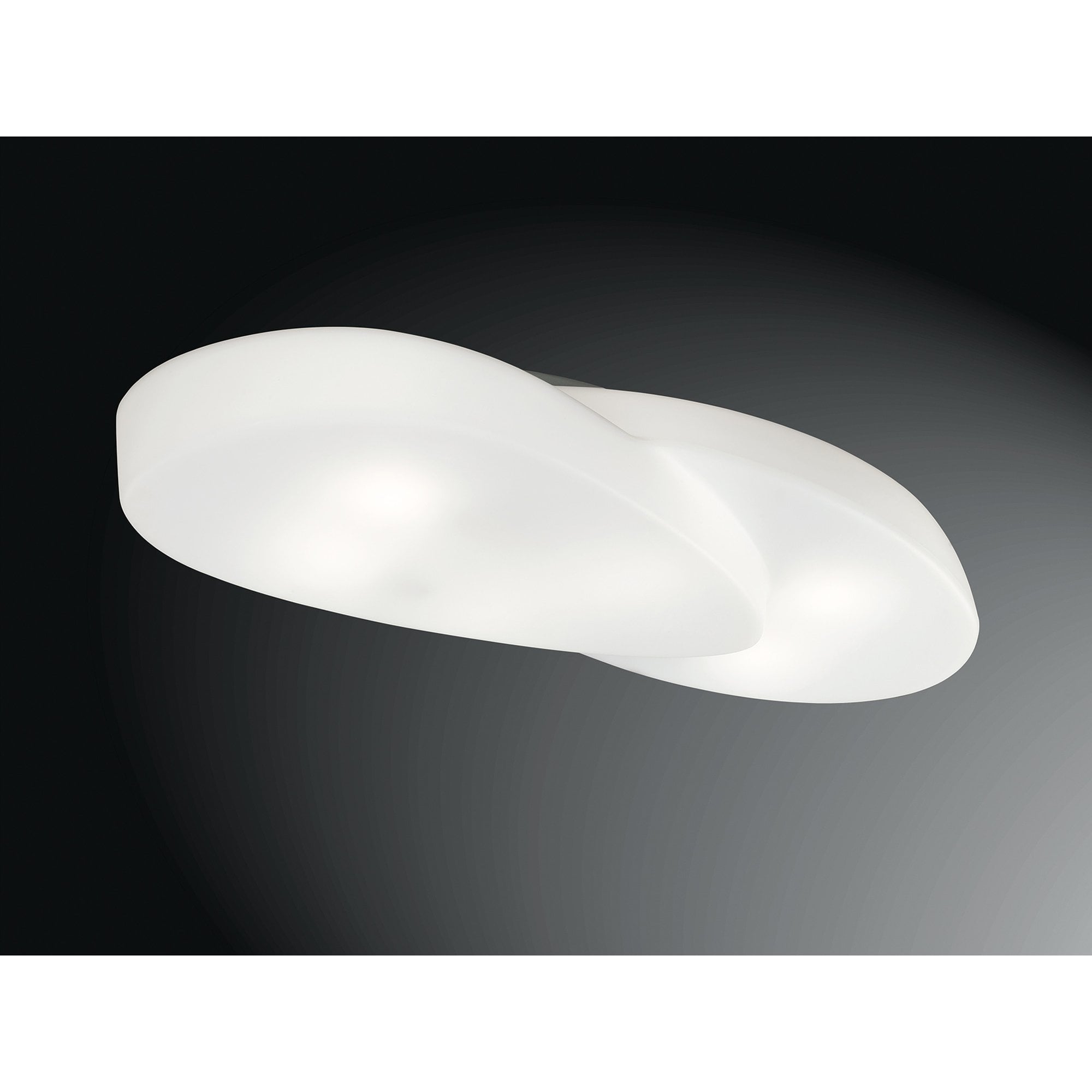 M1892 Ufo Ceiling 6 Light E27 Outdoor Matt White/Opal White
