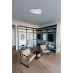 M1892 Ufo Ceiling 6 Light E27 Outdoor Matt White/Opal White